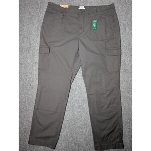 LL Bean‎ Cargo Pants Women's 20 Favorite Fit Gray Double Knee Outdoor NWT Casual